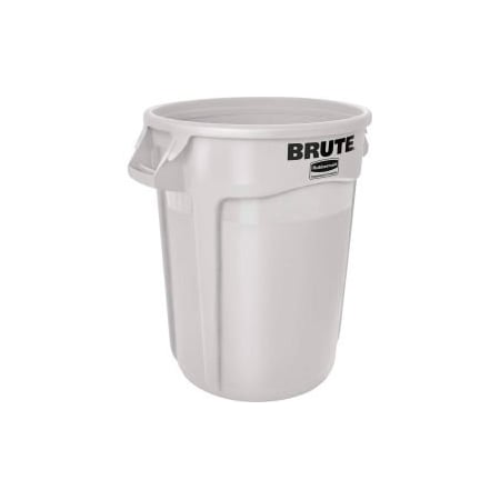 Rubbermaid Commercial Rubbermaid Brute 1779740 Trash Container w/Venting Channels, 44 Gallon - White 1779740